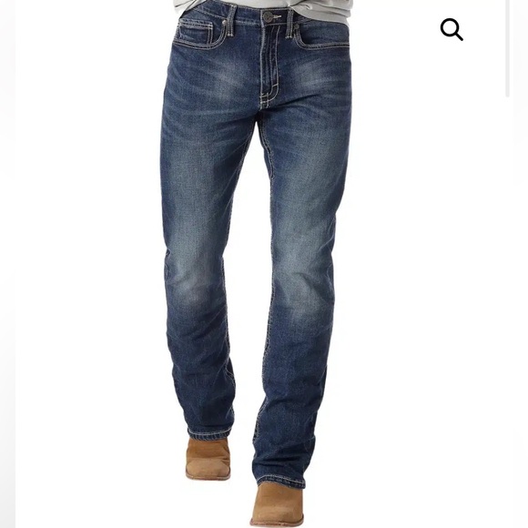 Wrangler Dark Blue Bootcut Jeans - Picture 1 of 4